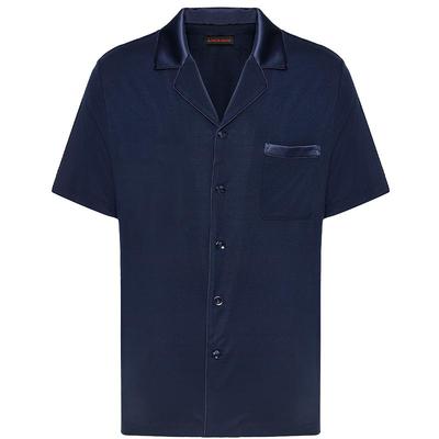 爱慕先生24SS高莫家居睡衣男士春夏翻领短袖上衣家居服NS41K861