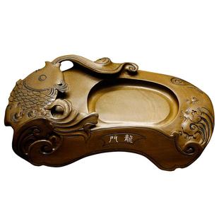 万石君 国家非遗精品歙砚 安徽歙县砚台可磨墨老坑黄鱼子天然原石名师非端砚文房四宝书法收藏送礼书房摆件