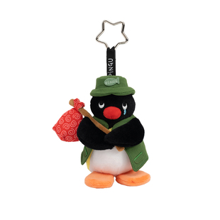 正版pingu企鹅包包挂件独自出行系列毛绒玩偶钥匙扣可爱生日礼物