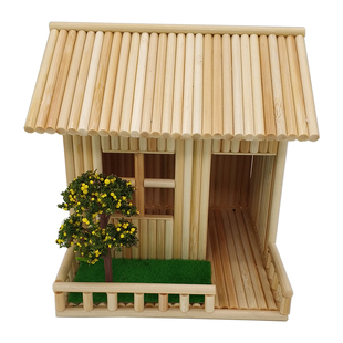 竹签一次性筷子diy手工制作房子模型创意工艺作品礼物材料包成品