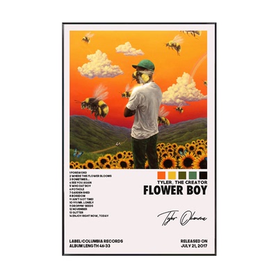 Tyler the Creator专辑装饰画嘻哈说唱酒吧欧美北欧卧室客厅挂画