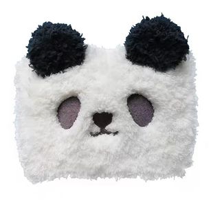 Ying.日本  可爱熊猫洗脸发带动物宽边束发带 可做月子发带头巾