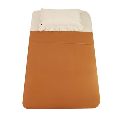 双层纱纯色无荧光床单儿童被套