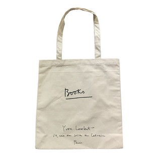 法国Yvon Lambert书店周边新款拖特包巴黎韩风单肩帆布包字母简约