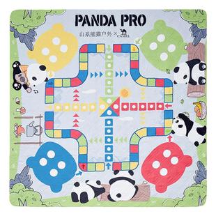 骆驼熊猫野餐垫户外露营帐篷加厚垫子防潮垫飞行棋儿童春游地垫