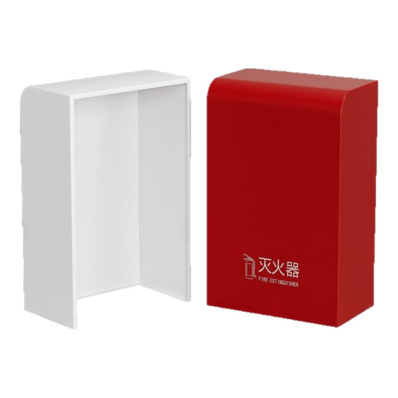 全包灭火器箱子2只装高端酒店商场不锈钢圆弧木纹专用箱4公斤消防