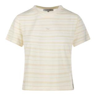 Maison Kitsune26春夏新款女士休闲条纹短袖圆领T恤银泰百货