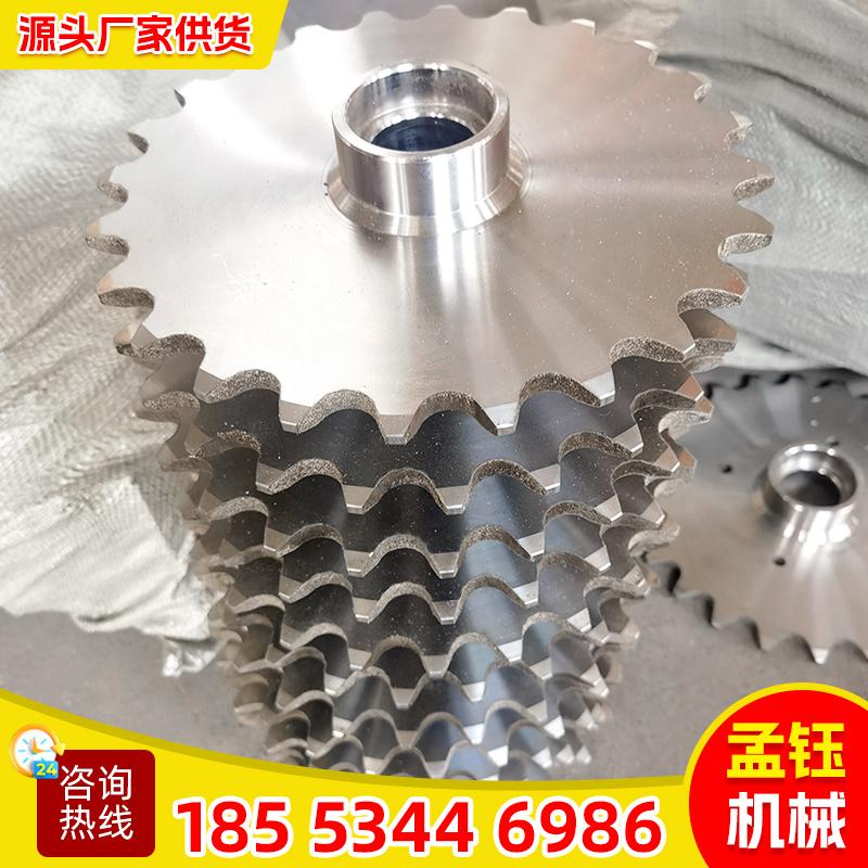 不锈钢链轮4分6分8分06B08B10A12A链条齿轮单双排链轮传动链轮