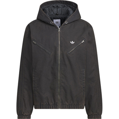 Adidas/阿迪达斯正品三叶草男女休闲连帽运动宽松保暖外套KC2640