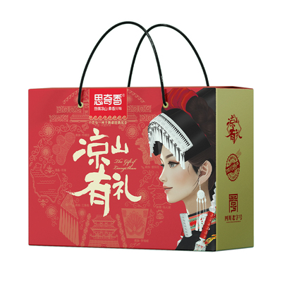 思奇香手撕牛肉干风干大凉山特产零食大礼包礼盒装干牛肉麻辣辣味