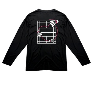 春秋新品韩版羽毛球文化衫长袖速干T恤男女运动衣套头训练服定制