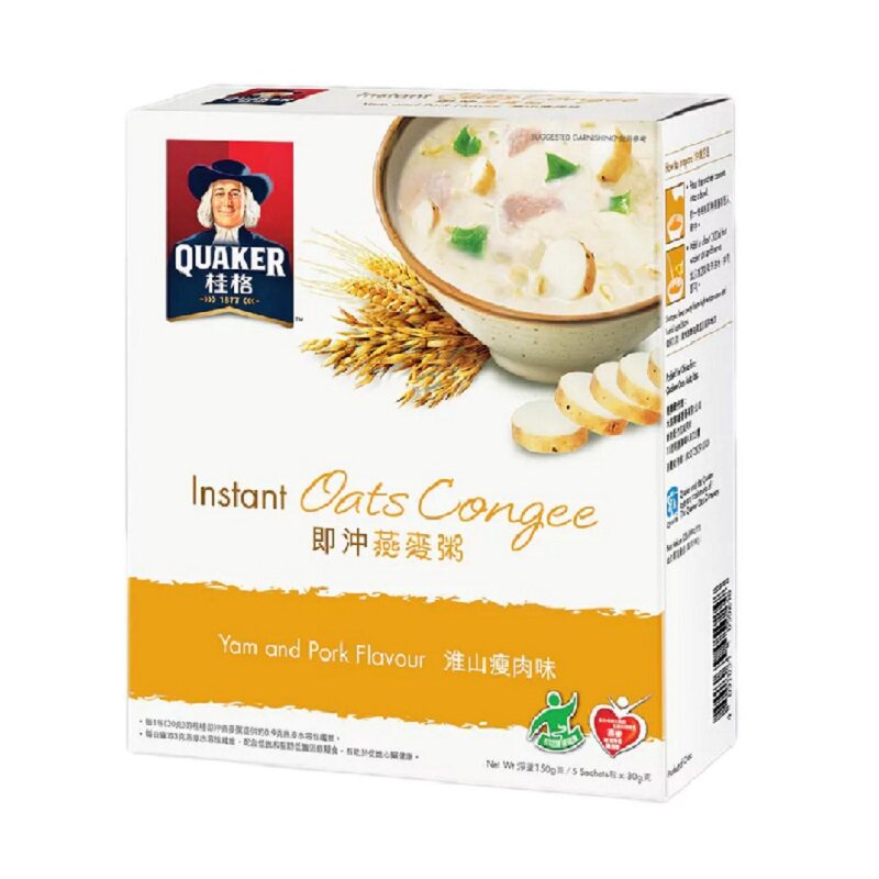 桂格即冲燕麦粥淮山瘦肉味5包