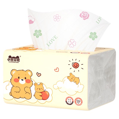 460张加厚小熊印花抽纸