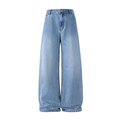 CHANMONTH美式复古高街牛仔裤男