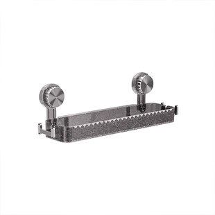 浴室置物架卫生间免打孔吸盘式毛巾架厕所洗漱台洗澡间浴缸置物架