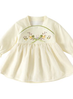 女童连衣裙子国风汉服新中式