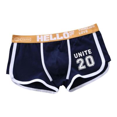 火炮手平角纯棉中腰男内裤男士透气男士内裤裤可印花短裤衩子青年