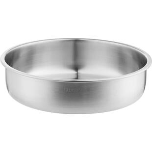 304不锈钢蒸盘食品级加厚盘子圆 形备菜餐盘家用饺子盘大容量菜盘