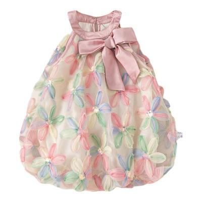 法国ANSEOLA夏季女童公主连衣裙