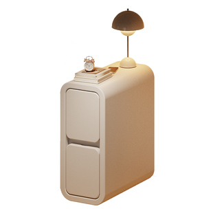 超窄床头柜小型20cm夹缝柜简约现代卧室实木极窄床边置物架收纳柜