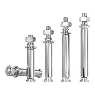 国标304/201/316不锈钢膨胀螺丝螺栓加长拉爆膨胀管钉外管M6M8M10