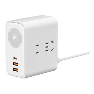 官方正品GN插座便携式迷你usb插排小巧插板出差旅行随身接线板