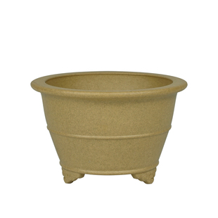 轻奢秦夕洪慕古腰线祥云足紫砂盆 名家精品盆景 春兰建兰大唐宫粉