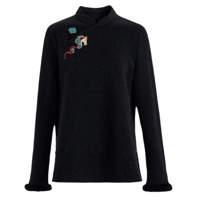 MNGATAG.祥云彩马立体绣花上衣