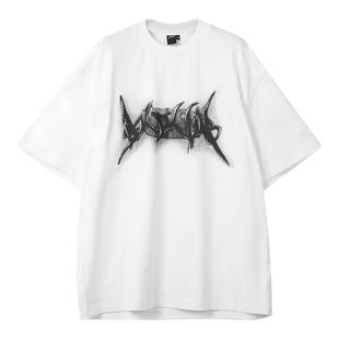 AKTK【郑钧/TF家族四代王橹杰同款】无性别百搭低保糊印花白色T恤