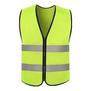 反光背心马甲反光衣外套夜光透气荧光衣驾驶员安全服环卫工人拉链