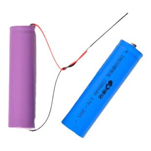 无保护板18650锂电池3.7v带线头灯专用7.4v可充电大功率大容量