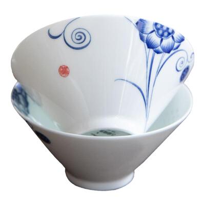 古镇陶瓷饭碗景德镇青花玲珑瓷
