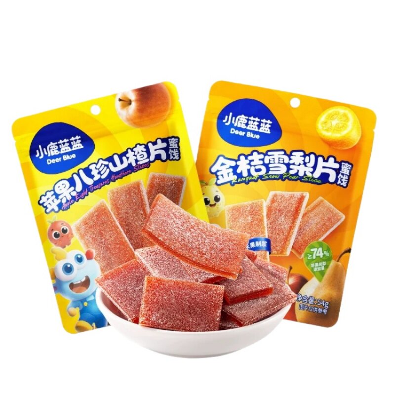 小鹿蓝蓝苹果山楂片雪梨片小零食
