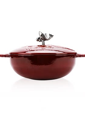 breguet宝玑铸铁珐琅锅家用4.8L