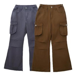 GOODLIVEABLE 646水洗vintage微喇叭工装裤男Bootcut通勤休闲裤潮