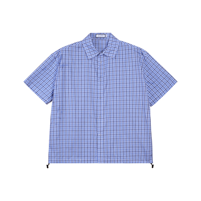 ALLFIT蓝色格纹“Miu”系衬衫