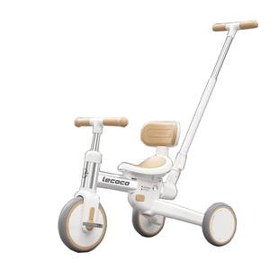 lecoco乐卡儿童三轮车脚踏车1一3岁脚蹬宝宝平衡车3一6岁遛娃神器