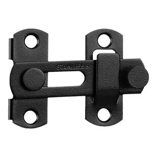 不锈钢门扣门栓搭扣免打孔90度公共厕所卫生间隔断门安全锁插销