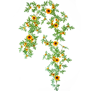 仿真向日葵花藤太阳花假花藤条绿植塑料植物藤蔓装饰空调管道墙壁