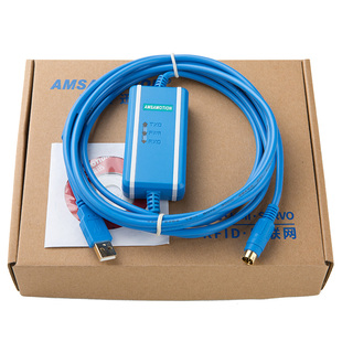 适用三菱FX3U/2N/1N系列PLC编程数据线电缆通讯下载线USB-SC09-FX