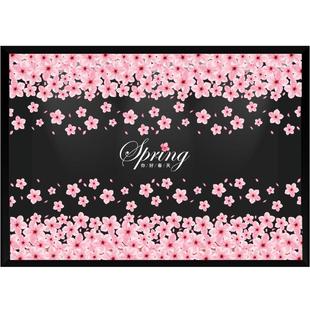 春天装饰酒店贴纸新年壁纸樱花底纹迎春开春布置商场2025春节贴