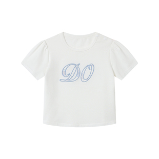 Domiamia女童短袖T恤儿童春夏薄款春装上衣女宝宝超好看早春衣服