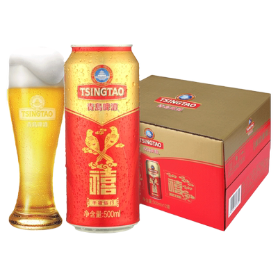 青岛禧罐啤酒500ml*12听