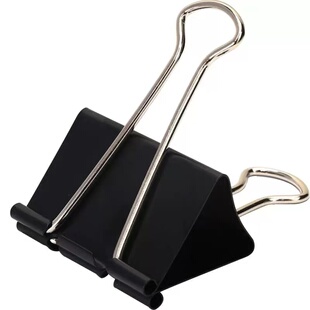 黑色90mm燕尾夹加大号75mm长尾夹大号60mm票据铁夹子办公用品文件夹试卷收纳夹固定书本文具夹凤尾强力夹