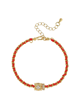 幸运四叶草转运圆环红绳手链女款