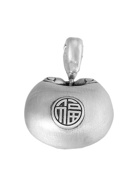 925纯银小胖福如意锁新中式吊坠