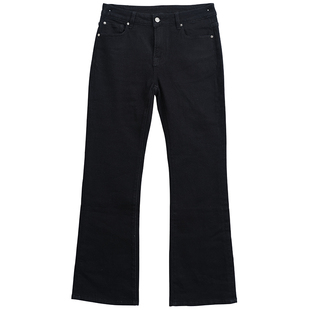 7 For All Mankind2025新品黑灰微喇牛仔裤女显瘦马蹄裤子