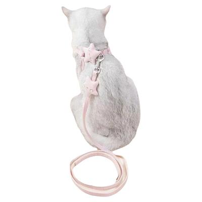 猫咪牵引绳防挣脱不勒脖外出专用猫绳溜猫绳小猫幼猫遛猫神器宠物