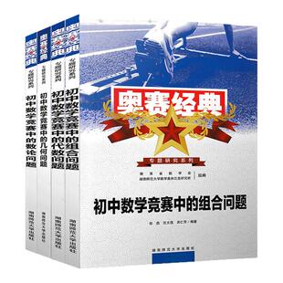 2025版奥赛经典专题研究系列初中数学竞赛中的代数问题几何问题组合问题 数论问题全套4本集合 初中数学奥林匹克小丛书