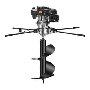 汽油挖坑机光伏打洞机地钻植树电线杆打桩机挖土机冰钻配宗申动力